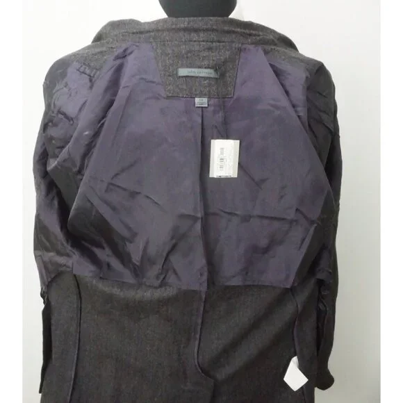 John Varvatos Soft Jacket Stand Up Lapel Gray Purple Sport Coat Jacket 40 New